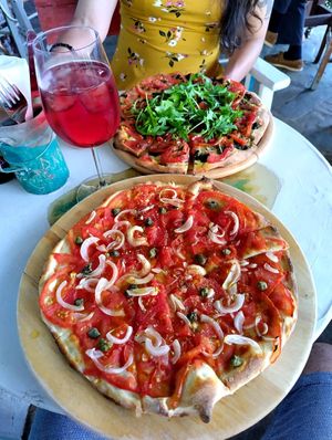 The best vegan pizzas at Sirocco in Crete