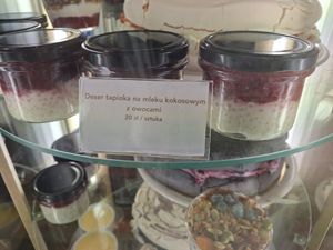 another vegan dessert at Capuccino Cafe Jastarnia in Jastarnia