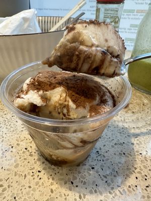 Vegan tiramisu!  at Ramen O'Bowl in Cambridge