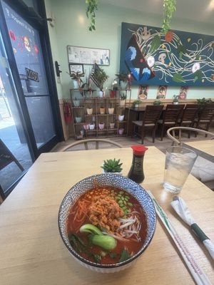 ‘Spicy’ Ramenn  at Ramen O'Bowl in Cambridge