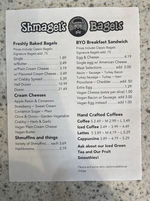   at Shmagel's Bagels in Ocean City