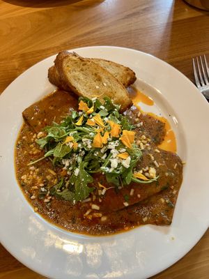 Beet ravioli   at The Palms Restaurant & Lounge in Victoria