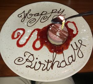 Vegan strawberry cheezecake at The Palms Restaurant & Lounge in Victoria