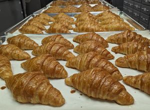 Buttery Croissants fresh out of the oven at Nishi's Vegan Creations in Stroudsburg