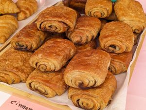 Cinnamon Roll Croissants on display at Nishi's Vegan Creations in Stroudsburg