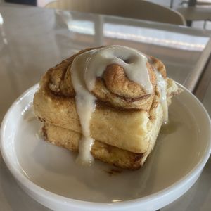 Cinnamon roll (opted for cream cheese frosting).  at Wownana in Petaling Jaya