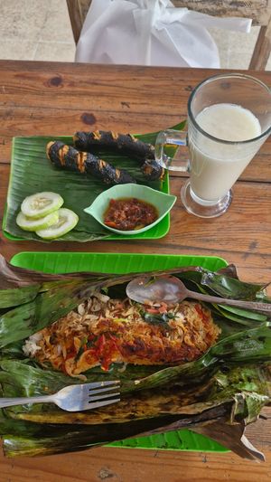Nasi Bakar/Lalapan at Greenshot Vegan Coffee in Denpasar