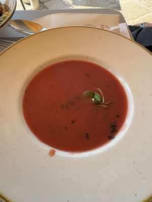 Strawberry gazpacho   at Ankora in Cavtat