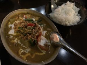 Baba’s curry was so tasty (sans the potato in there) - tofu exceptional  at Sugarcane Restaurant in Coogee