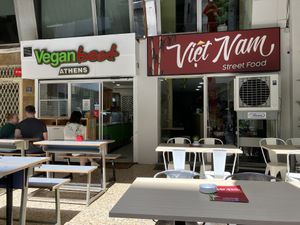 This is located next to Vegan Beat  at Vietnam Street Food in Athens