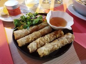 Spring rolls at Vietnam Street Food in Athens