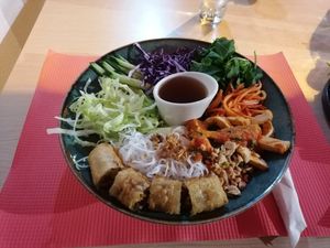 Noodle salad at Vietnam Street Food in Athens