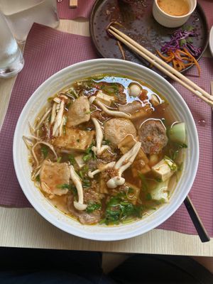 Noodle soupp  at Vietnam Street Food in Athens