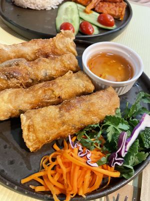 Vegan spring rolls   at Vietnam Street Food in Athens