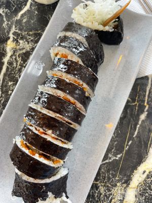   at Cham Bareun Gimbap in Seoul