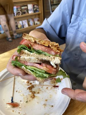 Turkee club sandwich (1/4 of the sandwich )  at Little Lads in Corinth