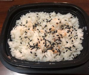 Sticky steamed rice with black sesame and chilli  at Wagamama - Khalifa city in Abu Dhabi