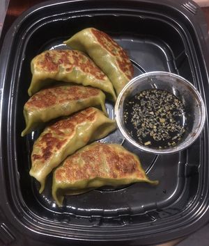 Gyoza   at Wagamama - Khalifa city in Abu Dhabi