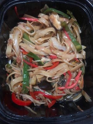 Yasai yaki soba  at Wagamama - Khalifa city in Abu Dhabi