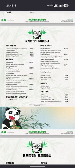  at Ramen Bambu in Porto