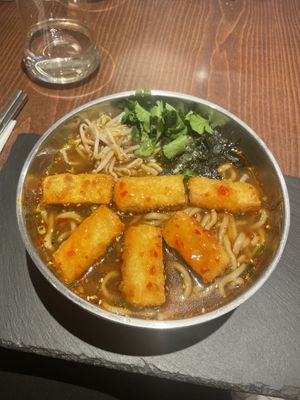 Vegan tofu ramen  at Ramen Bambu in Porto