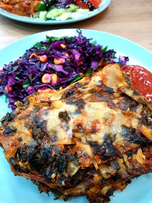 lasagne at Baba Vegan by Seven Coffee in Berlin
