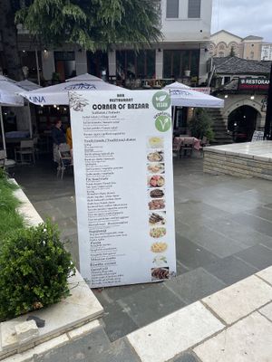   at Corner Of Bazaar in Gjirokaster