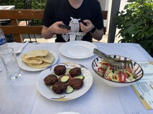  at Corner Of Bazaar in Gjirokaster