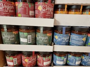 Vegan products at Denns BioMarkt in Koblenz