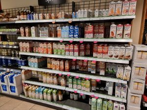Vegan milk drinks at Denns BioMarkt in Koblenz