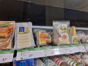 Vegan cheeze at Denns BioMarkt in Koblenz