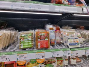 Sausages etc at Denns BioMarkt in Koblenz