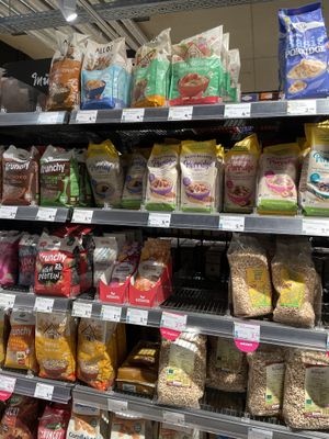 Muesli and porridges  at Denns BioMarkt in Koblenz