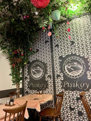 Inside  at Leylak Cafe in Istanbul