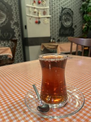 Tea  at Leylak Cafe in Istanbul