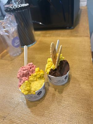 Strawberry mango / chocolate and mango  at Che Gelats! in La Palma
