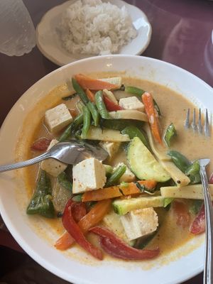 Evil Jungle Curry  at Sue's Thai Cuisine & Noodle Bar in East Stroudsburg