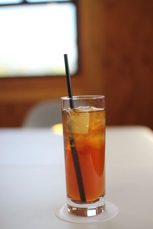Ice Tea at Kannonyama Fruits Parlour Kinokawa - 観音山フルーツパーラー紀の川 in Wakayama