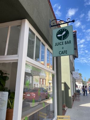 Sign out front  at The Sprout Kitchen    in St Augustine