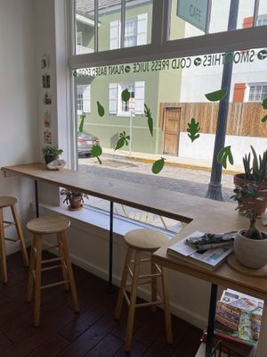 Great window seating  at The Sprout Kitchen    in St Augustine