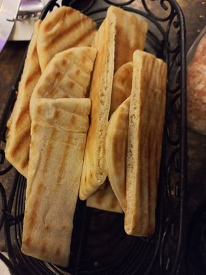 Pita bread at Deli Nene Restaurant & Cocktail Bar in Beckenham