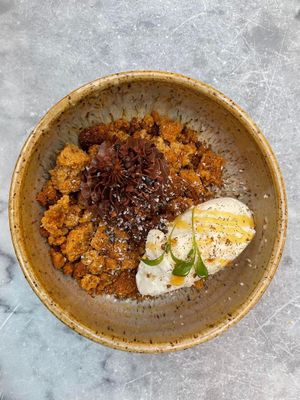 Dessert chocolat Tonga  at Maison Devaux in Rion-des-landes