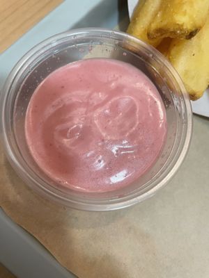 Beetroot mayo  at Green M'ama in Naples