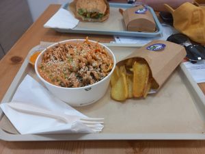 Salad bowl was full of goodness and very filling. at Green M'ama in Naples