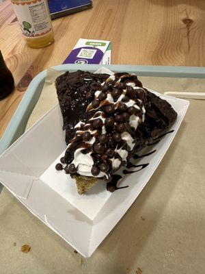 This avocado cake was so good   at Green M'ama in Naples