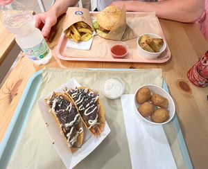 ‘Tic tacos’ with ‘Chilli pops’   at Green M'ama in Naples