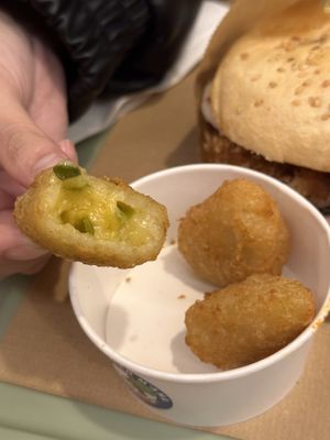 inside the chili pops !!   at Green M'ama in Naples