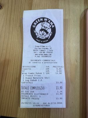   at Green M'ama in Naples