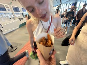 Sweet potato friess  at Green M'ama in Naples