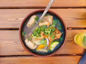 Wantan Suppe at Fam Linh in Heidenheim